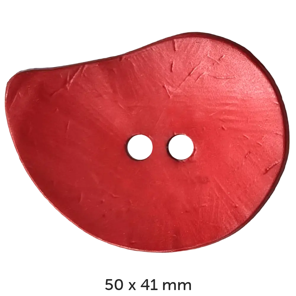 #Farbe_Dill Knopf Tropfen 50 x 41 mm | 390137 Rot