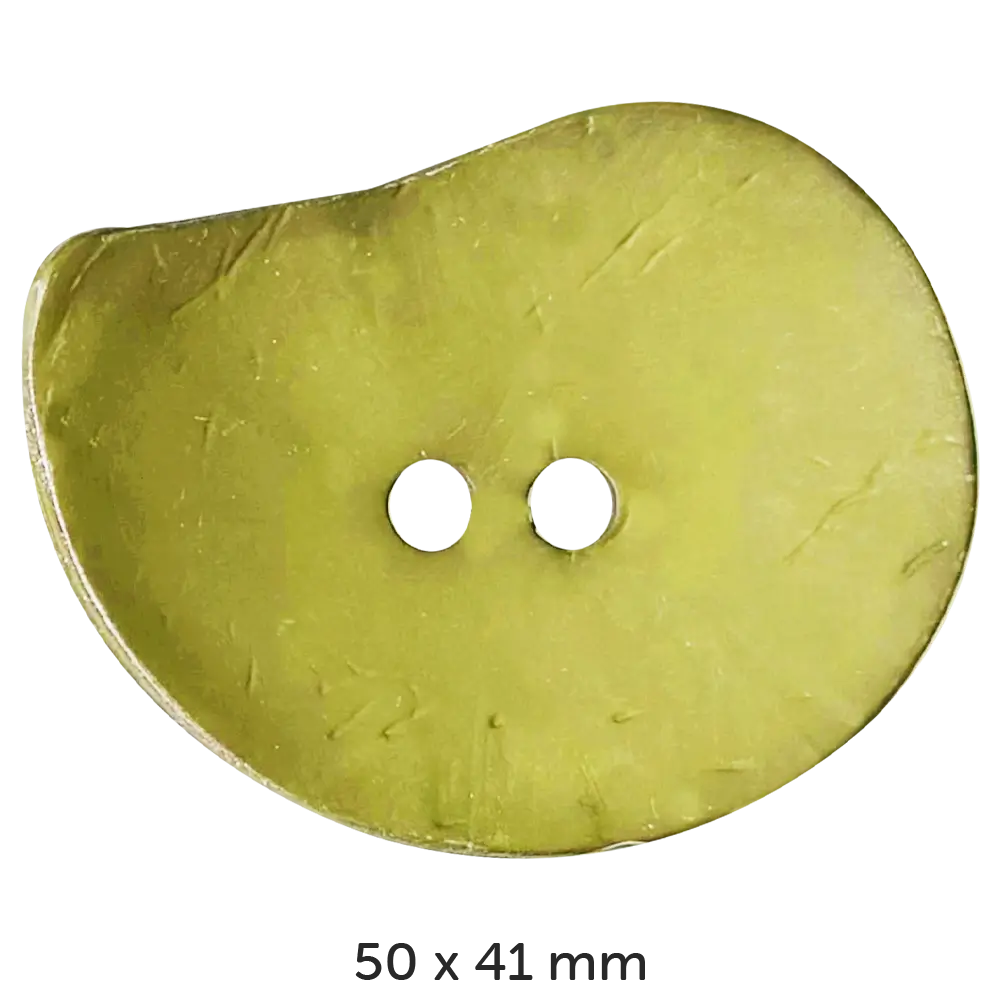 #Farbe_Dill Knopf Tropfen 50 x 41 mm | 390150 Grün