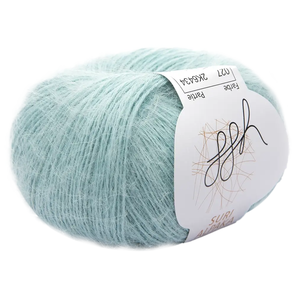 #Farbe_ggh Suir Alpaka | 027 Mildes Glasblau