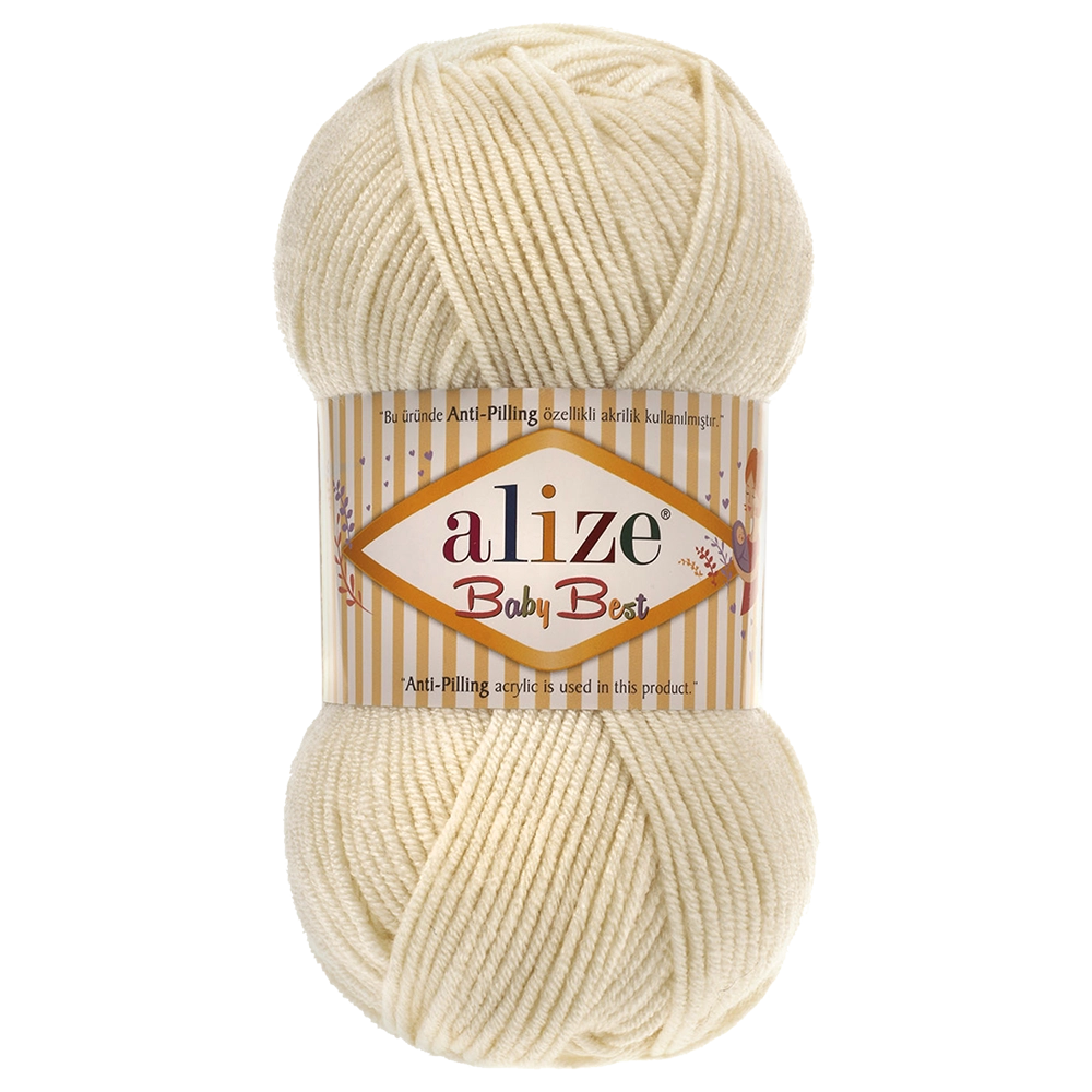 #Farbe_Alize Baby Best | 01 Creme