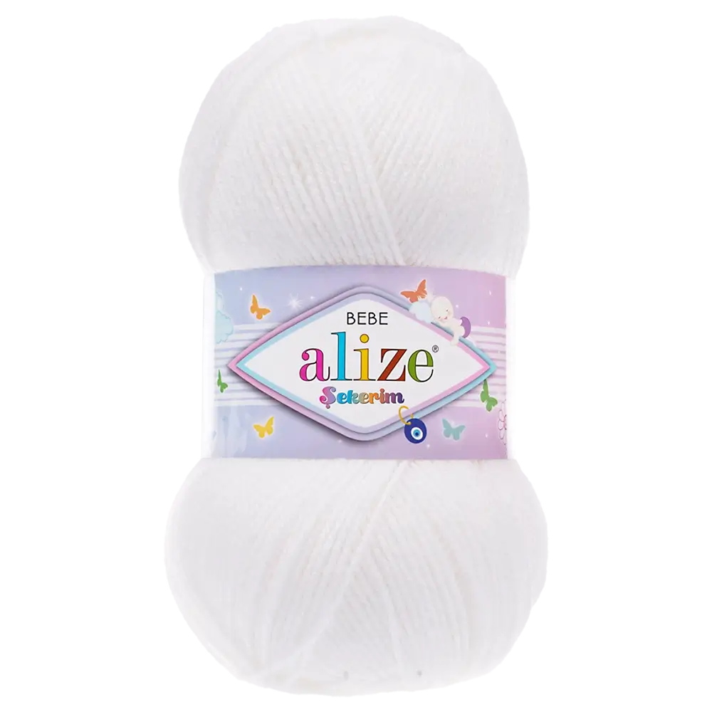 #Farbe_Alize Sekerim Bebe | 55 Weiß