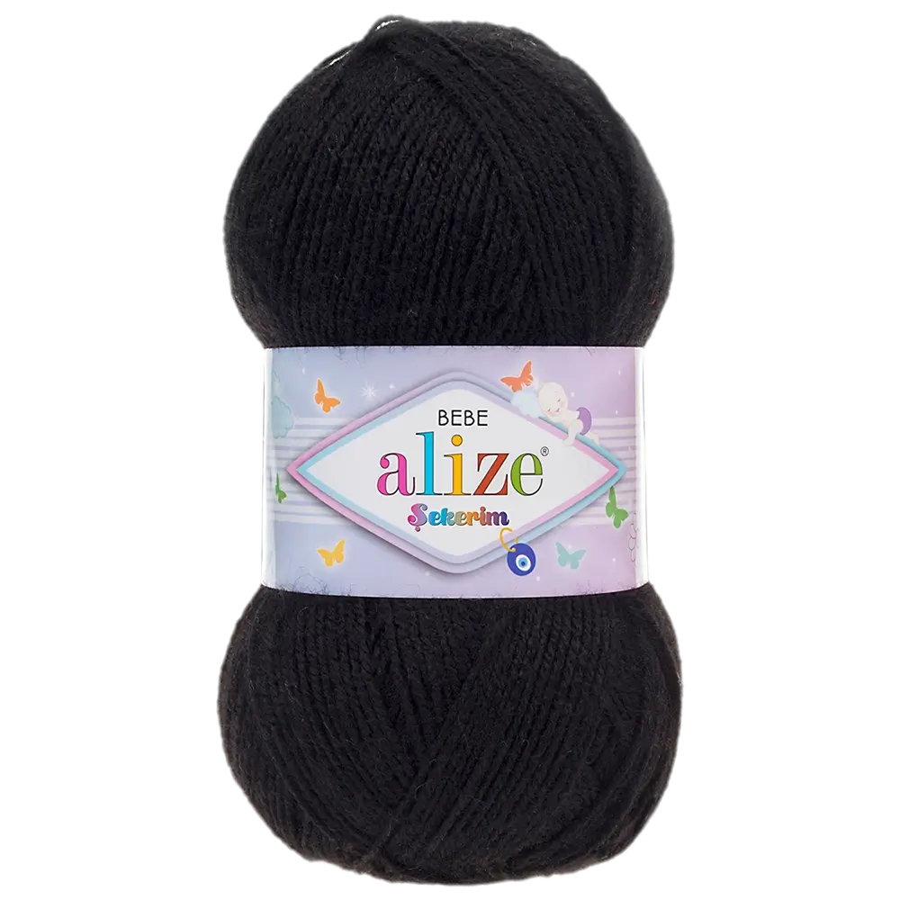 #Farbe_Alize Sekerim Bebe | 60 Schwarz