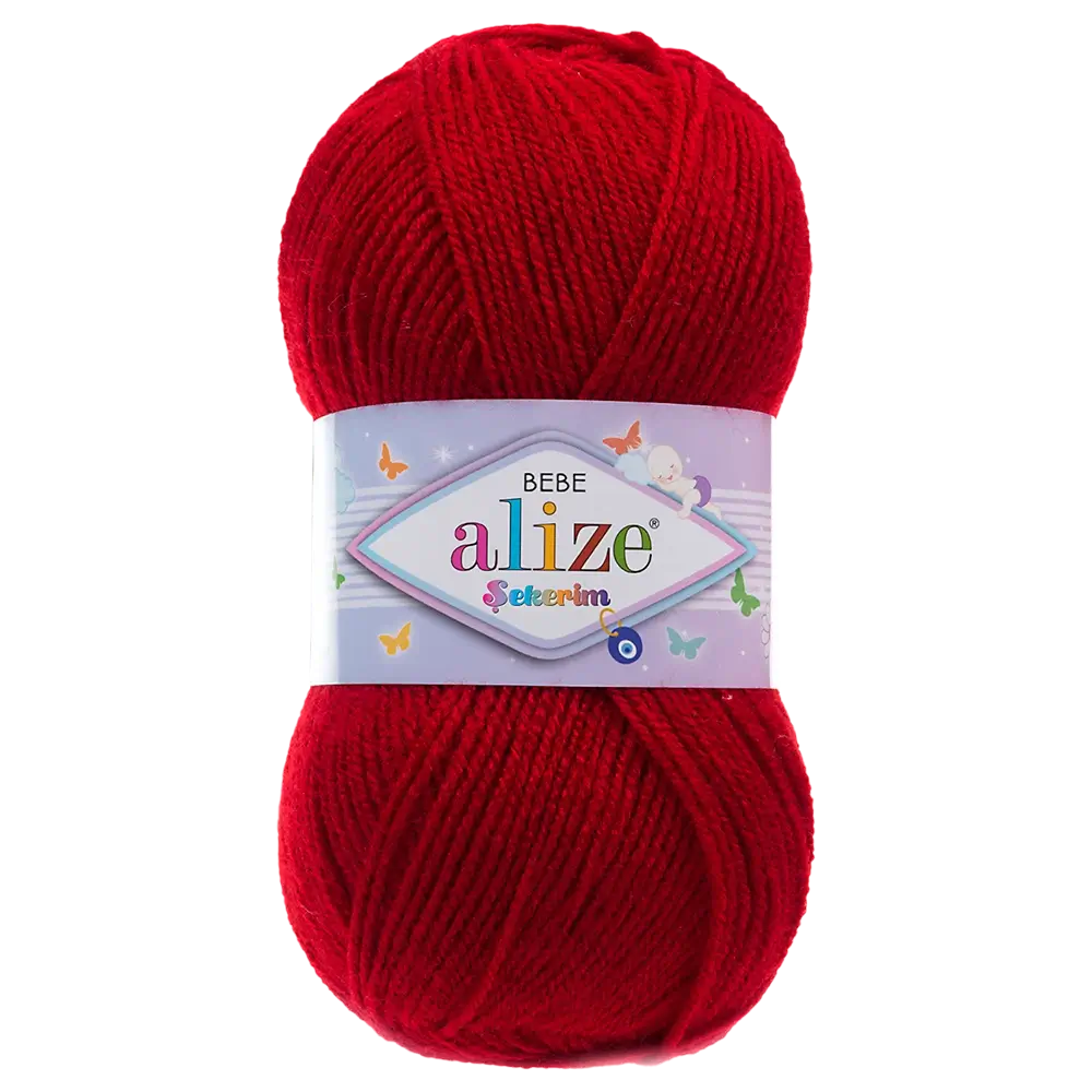 #Farbe_Alize Sekerim Bebe | 106 Dunkelrot