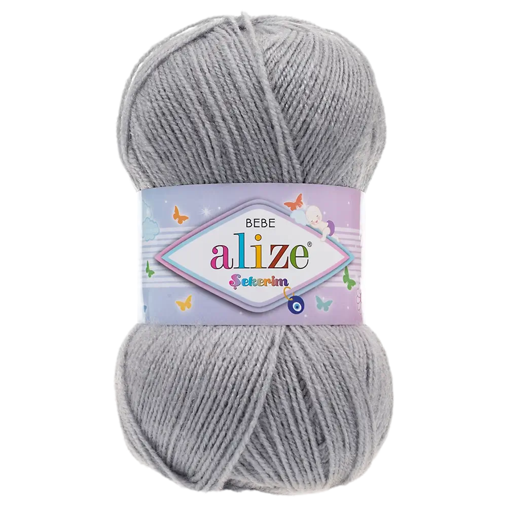 #Farbe_Alize Sekerim Bebe | 344 Silbergrau