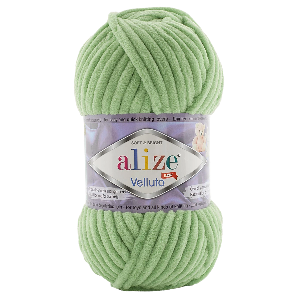 #Farbe_Alize Velluto | 103 Lindgrün