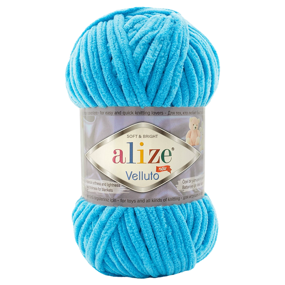 #Farbe_Alize Velluto | 16 Ozeanblau