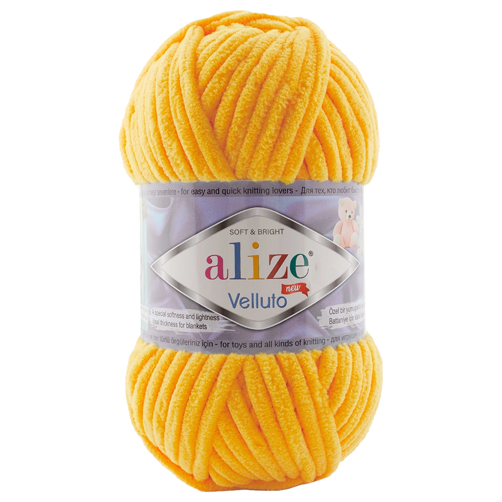 #Farbe_Alize Velluto | 216 Sonnengelb