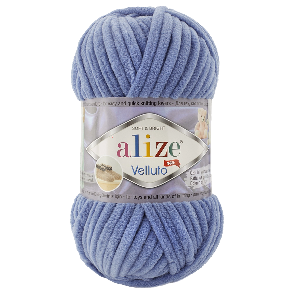 #Farbe_Alize Velluto | 374 Denim