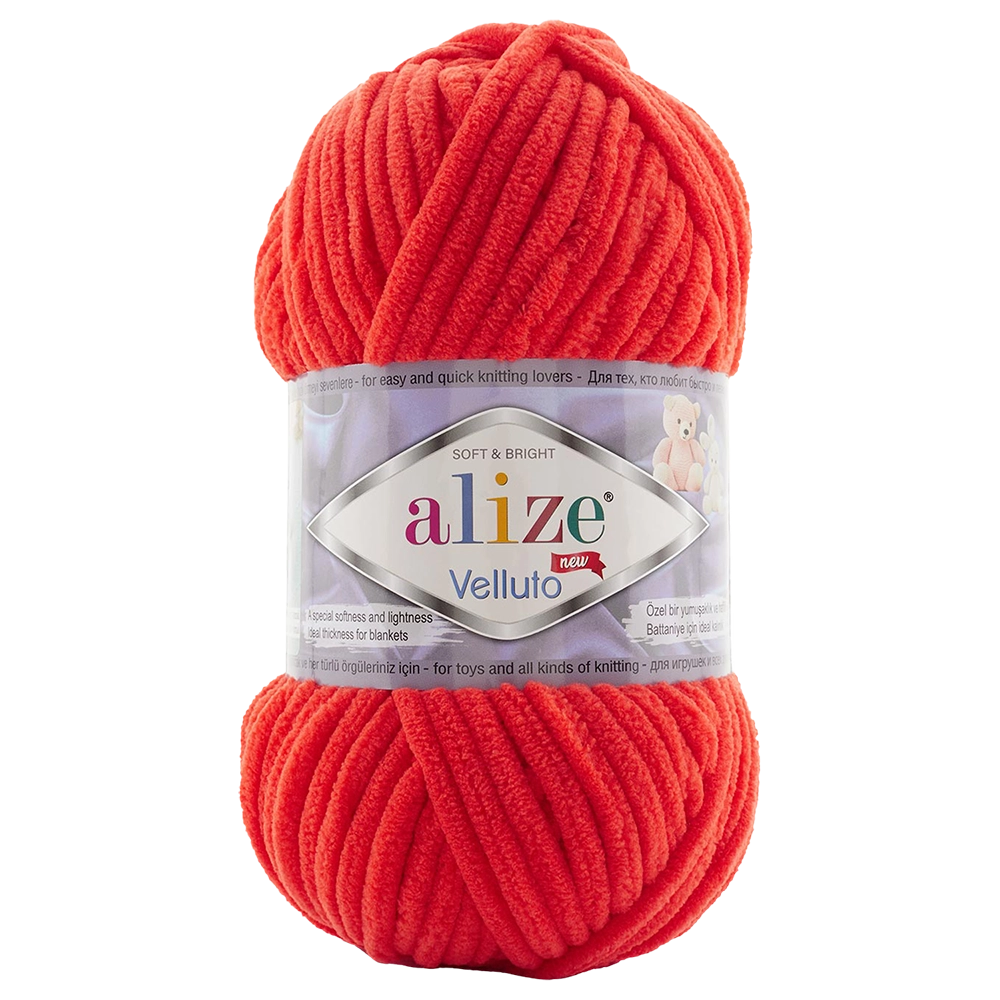 #Farbe_Alize Velluto | 412 Orangerot