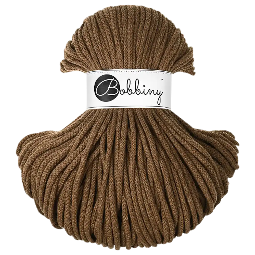 #Farbe_Bobbiny Flechtkordel Premium | Nut Brown