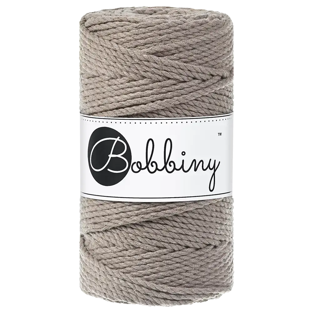 #Farbe_Bobbiny Makramee 3PLY 3 mm | Coffee