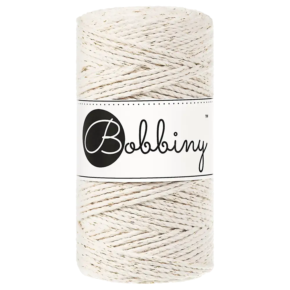 #Farbe_Bobbiny Makramee 3PLY 3 mm | Golden Natural