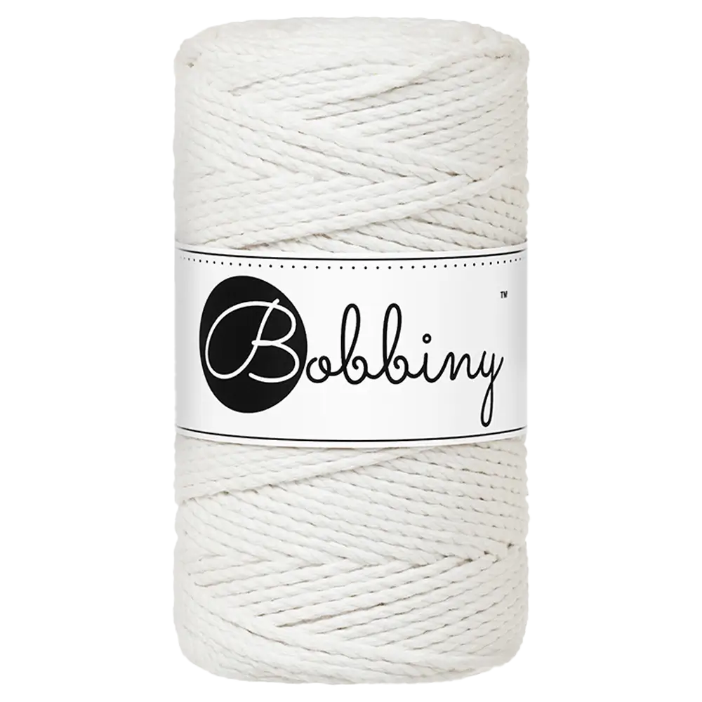 #Farbe_Bobbiny Makramee 3PLY 3 mm | Off White