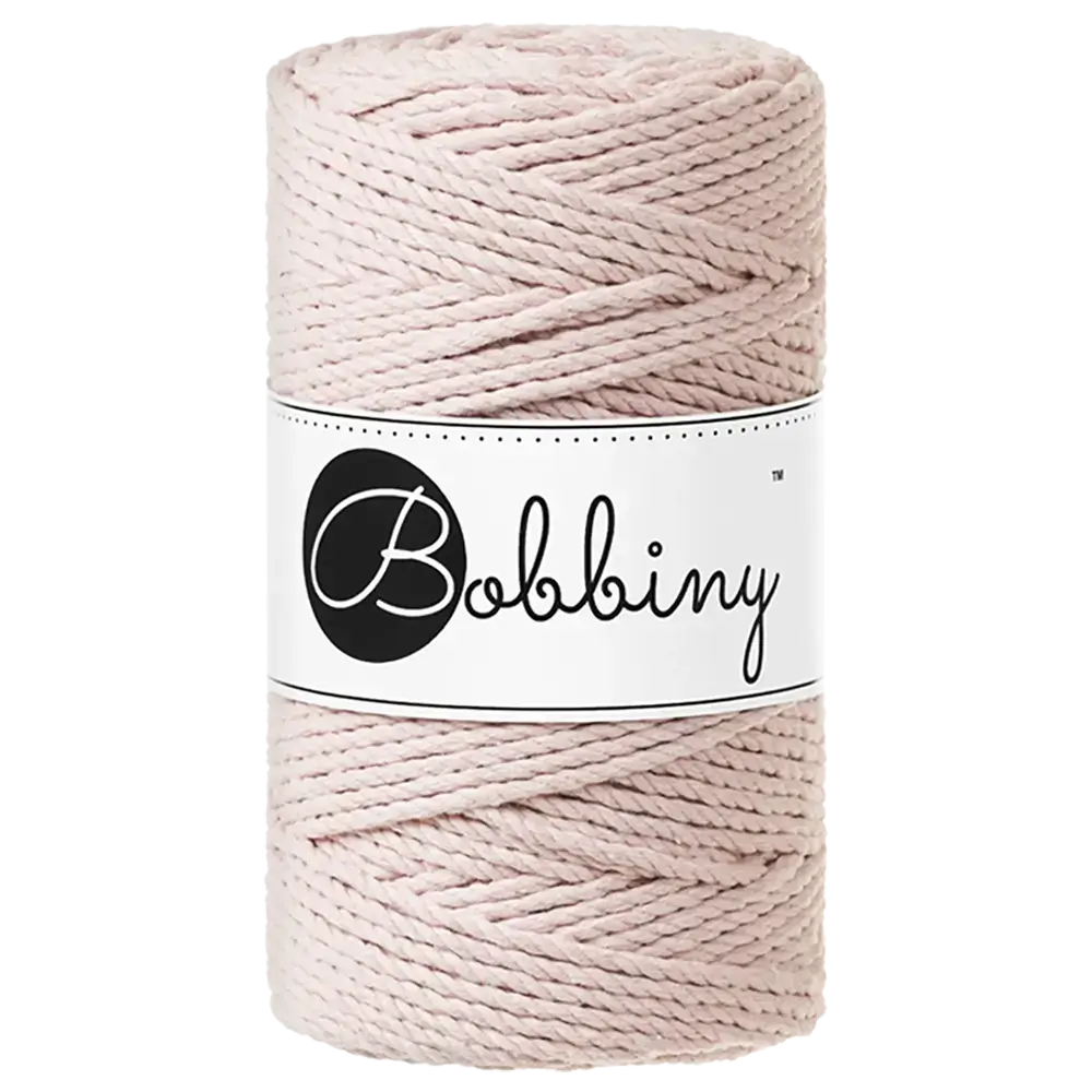 #Farbe_Bobbiny Makramee 3PLY 3 mm | Pastel Pink