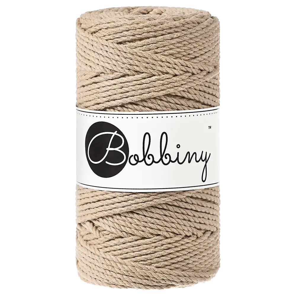 #Farbe_Bobbiny Makramee 3PLY 3 mm | Sand