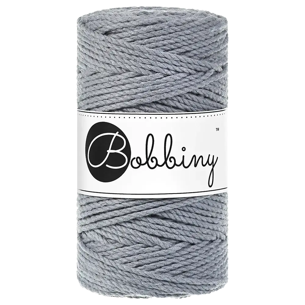 #Farbe_Bobbiny Makramee 3PLY 3 mm | Steel