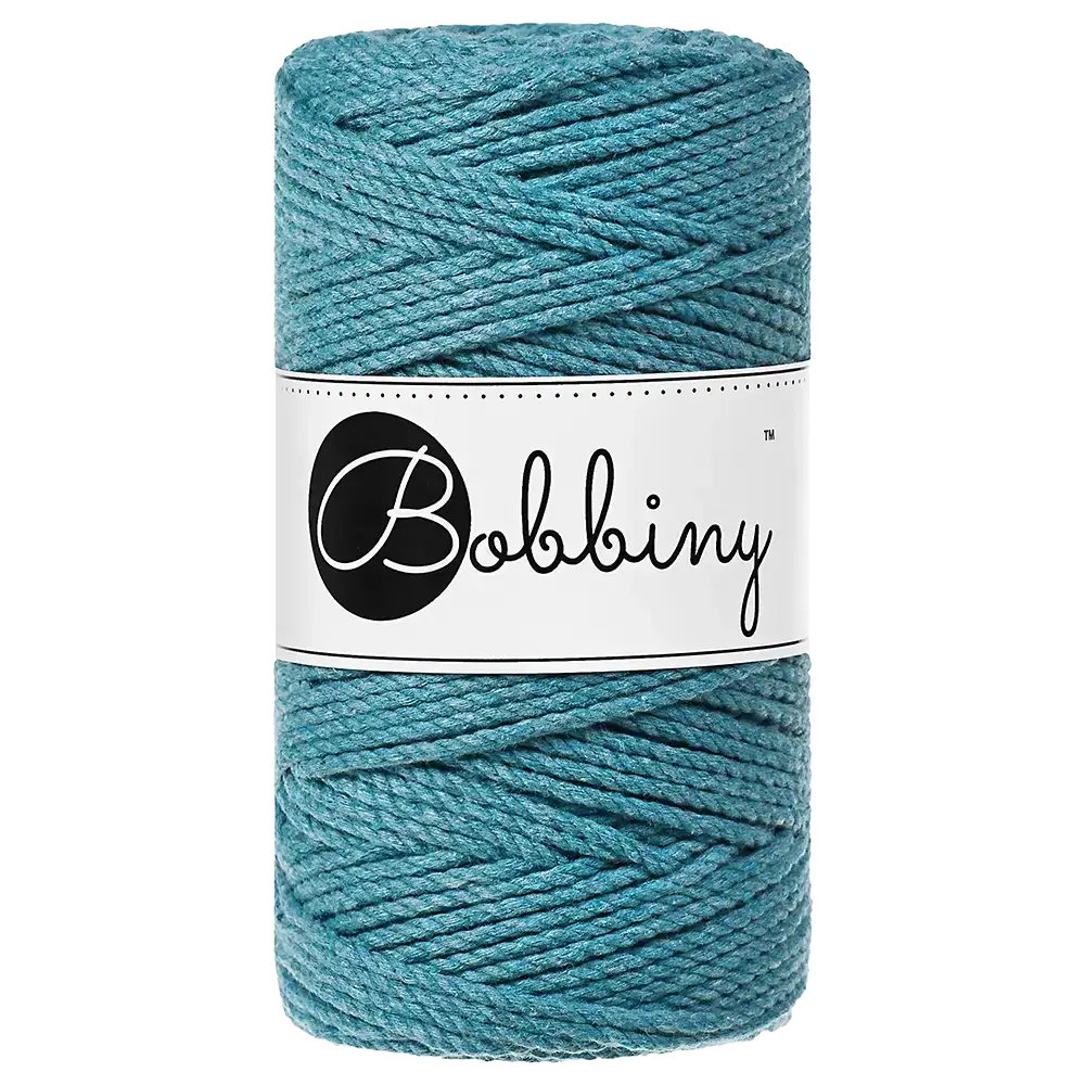 #Farbe_Bobbiny Makramee 3PLY 3 mm | Teal