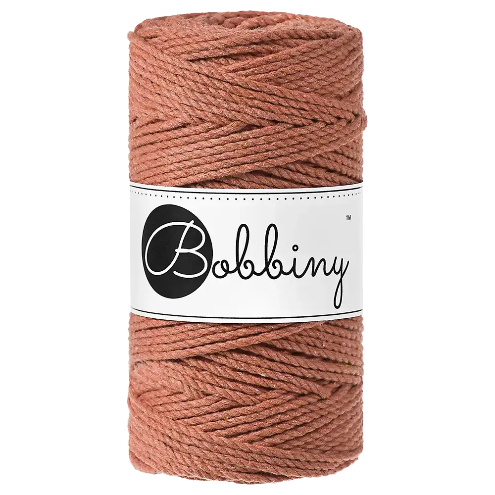 #Farbe_Bobbiny Makramee 3PLY 3 mm | Terracotta