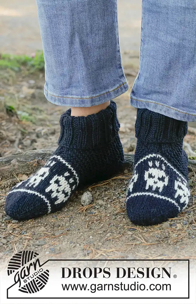 Hausschuhe Spooky Toes (Strickset)
