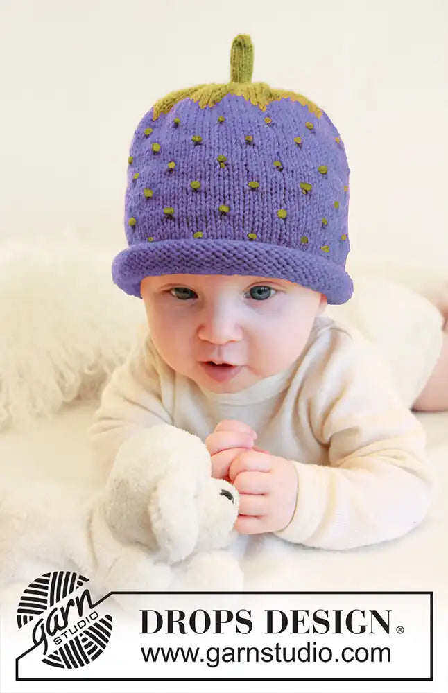 Mütze Sweet Blueberry (Strickset)