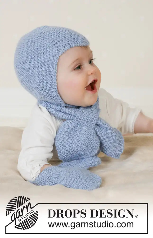 Mütze, Schal & Handschuhe Baby Aviator Hat (Strickset)
