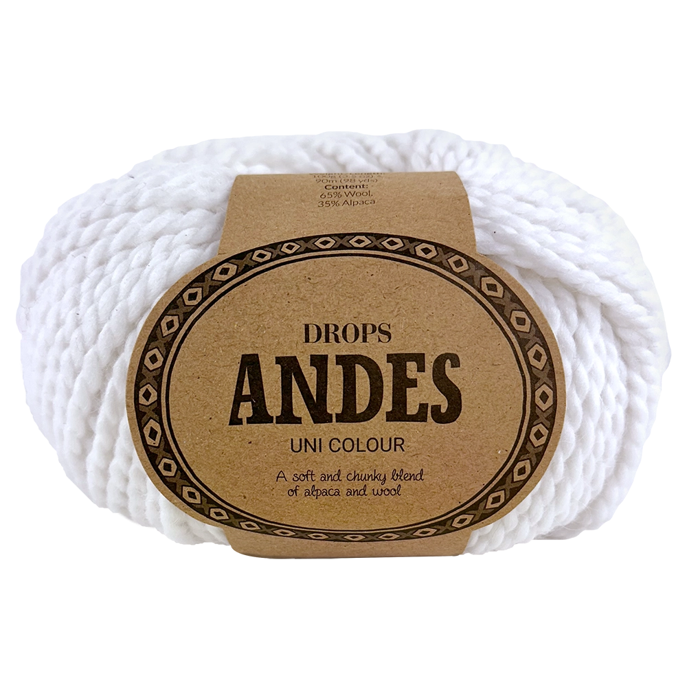 #Farbe_Drops Andes | 1101 Weiß Uni