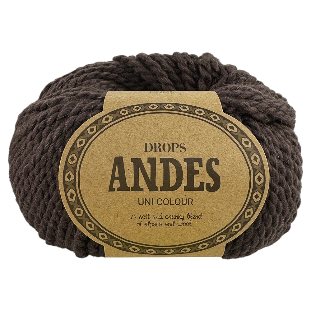 #Farbe_Drops Andes | 5610 Dunkelbraun Uni