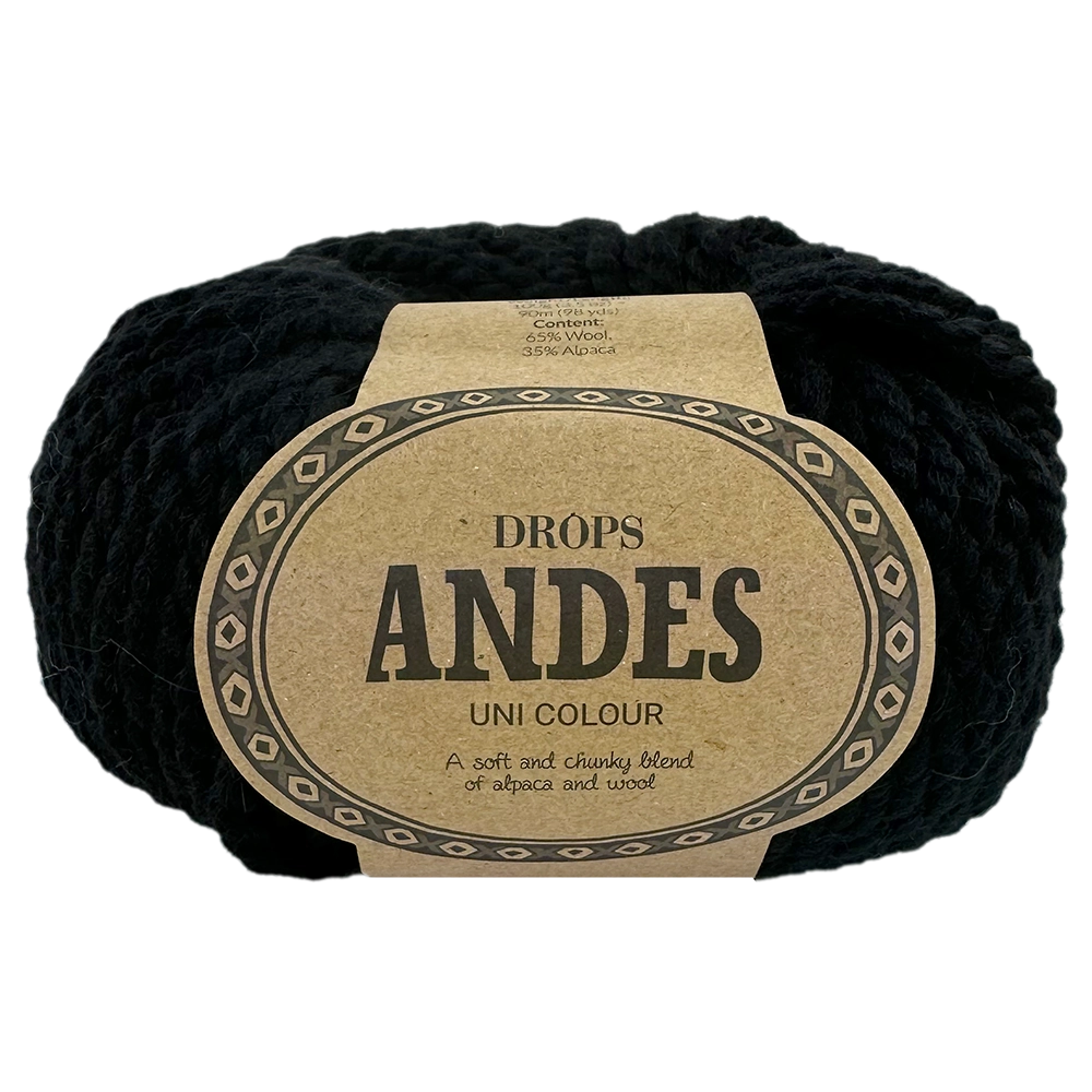 #Farbe_Drops Andes | 8903 Schwarz Uni