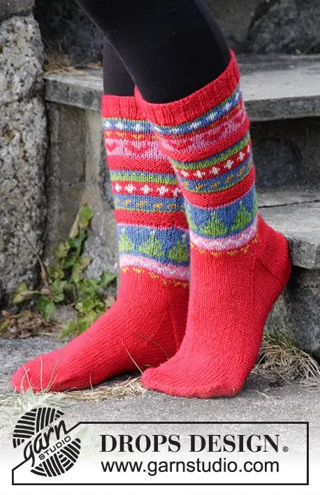 Socken Mistle Toes (Strickset)