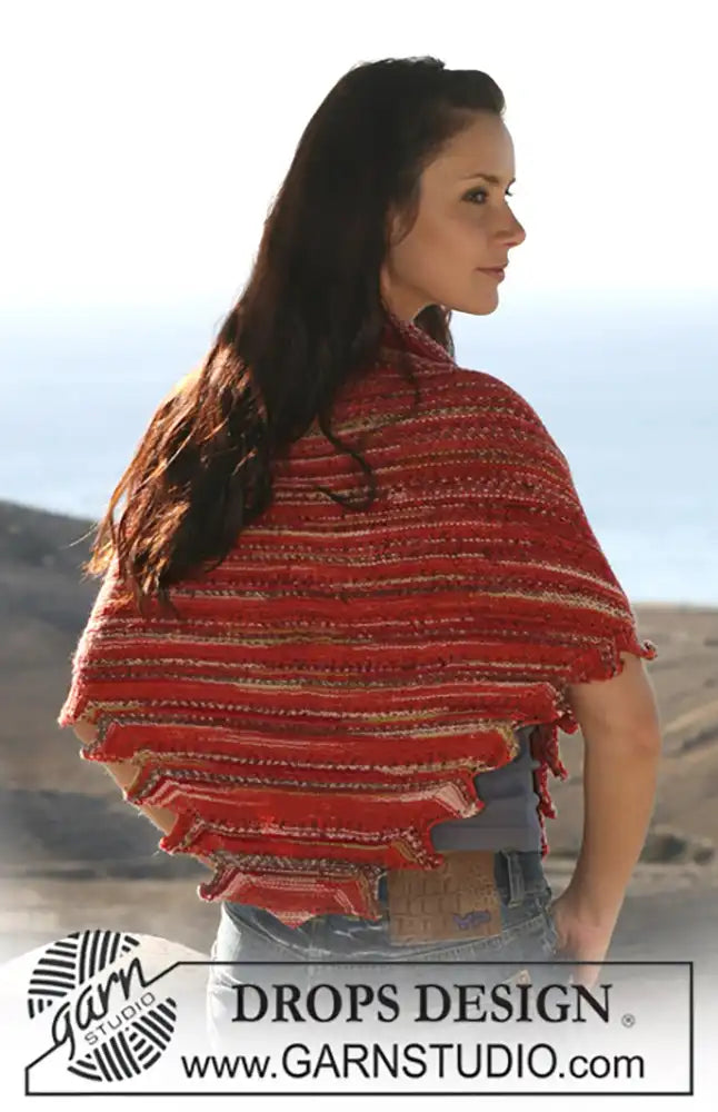 Dreieckstuch mit Knöpfen (Strickset)