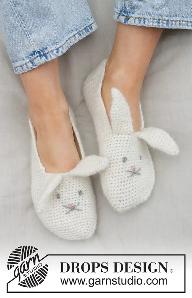 Hausschuhe Bunny Ears (Häkelset)
