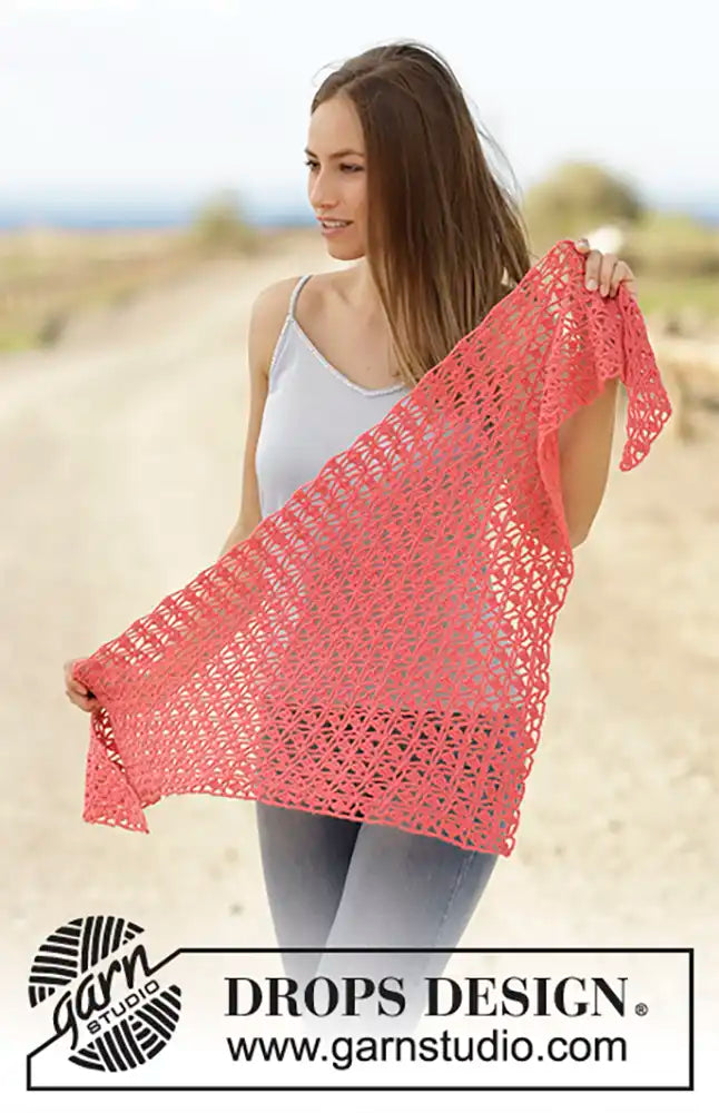 Dreieckstuch Lampone (Häkelset)