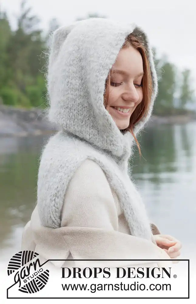 Kragenschal Quiet Storm Hood (Strickset)