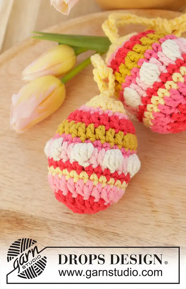 Anhänger Easter Eggs mit Noppen (Häkelset)