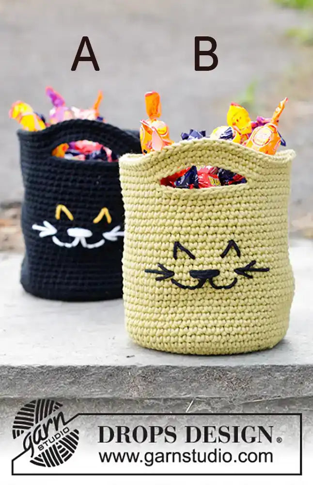 Bonbontasche Cat Tricks (Häkelset)