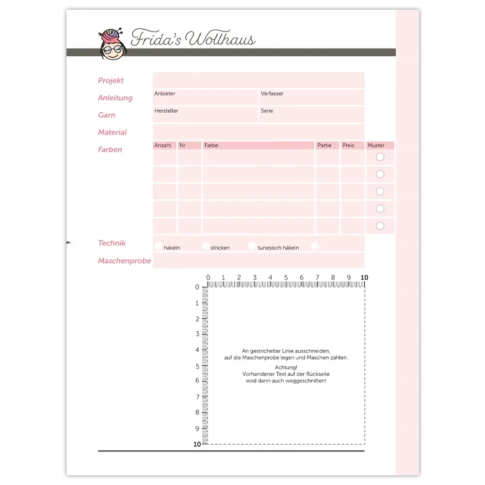 Strick- und Häkel-Register