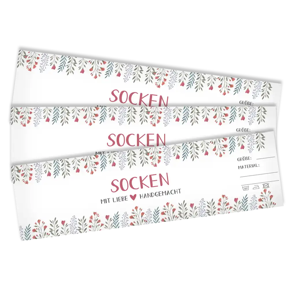 #Set_Frida's Sockenbanderole | 01 Blumen bunt