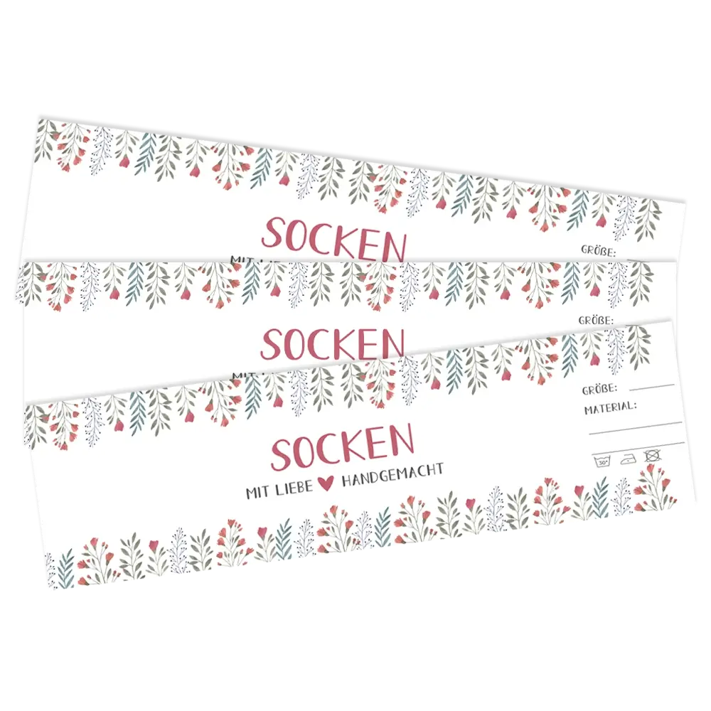 #Set_Frida's Sockenbanderole | Mit bunten Blumen