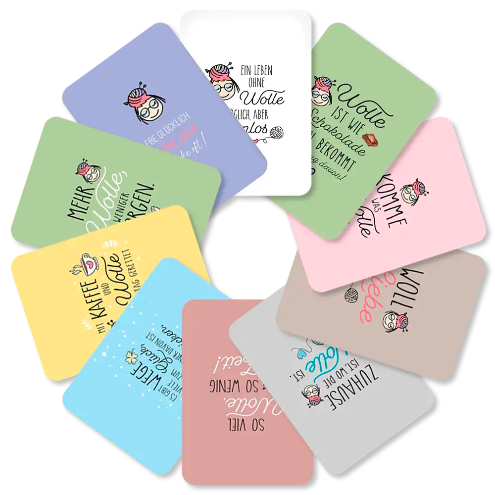 #Design_Karten-Set 10-teilig: Alle 10 Motive im Set