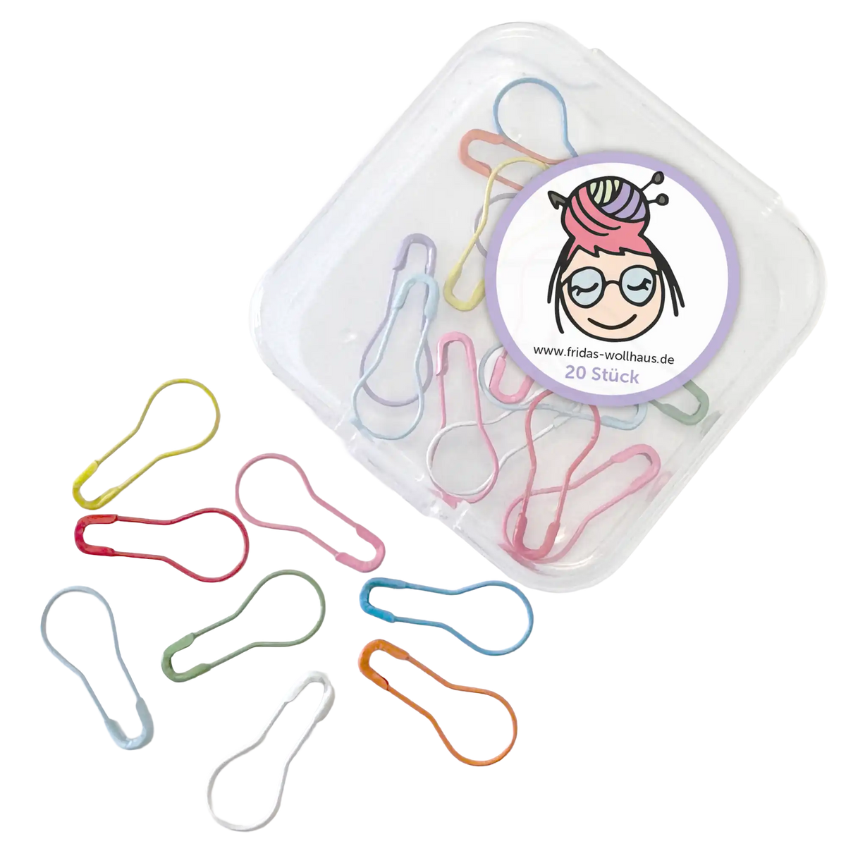 Frida's Bunte MaschenClips in Box (20 Stück)