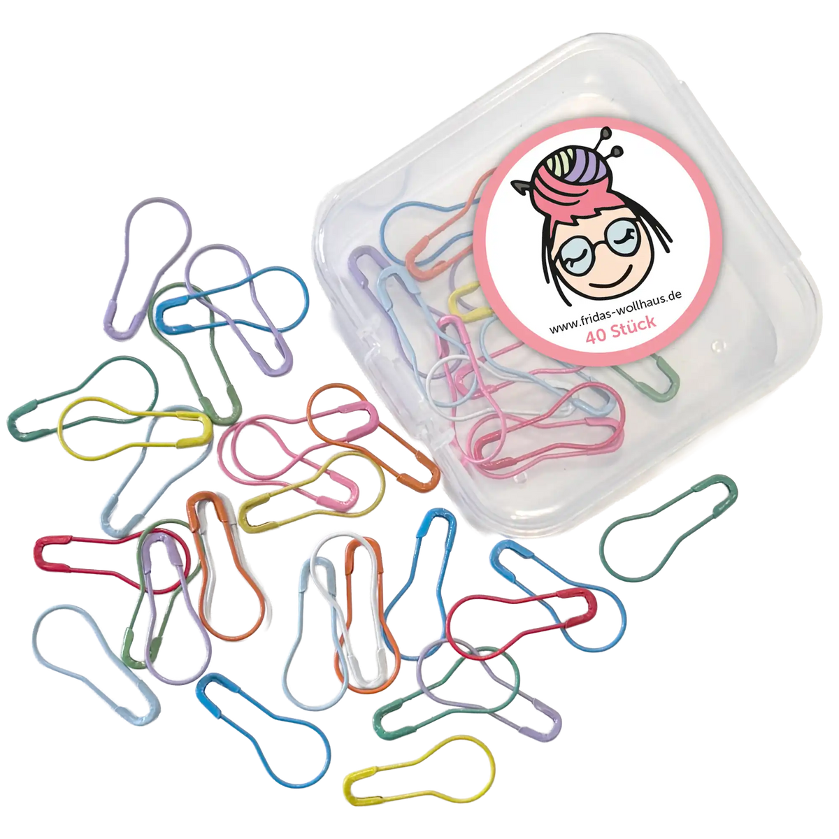 Frida's Bunte MaschenClips in Box (40 Stück)