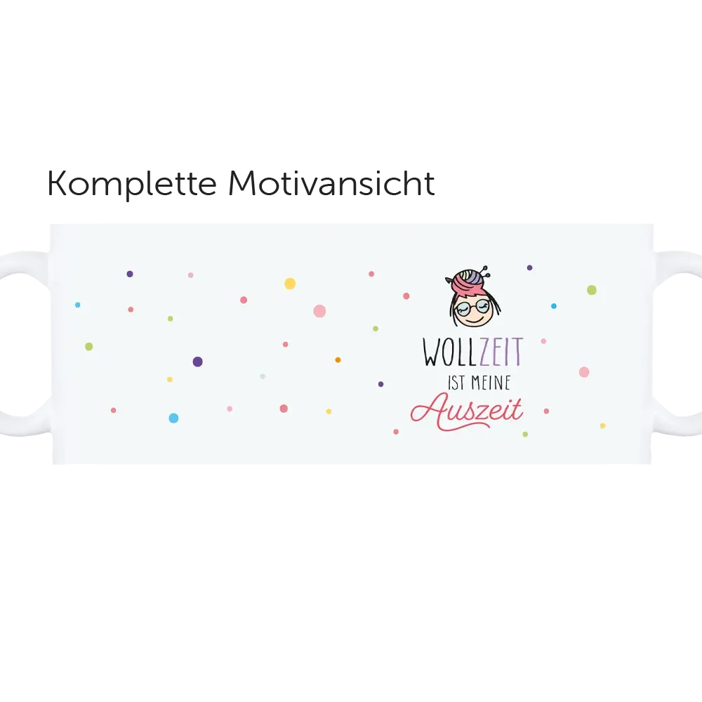 Tasse Frida #12: Wollzeit ist meine Auszeit