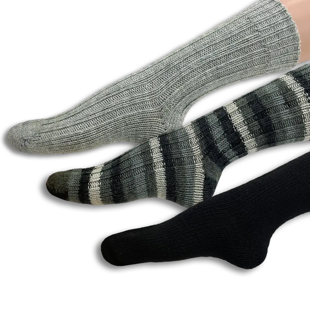 #Design_Frida's Socken 3er-Set | Granit