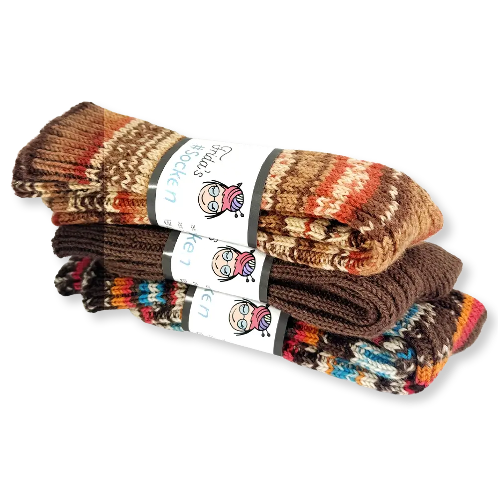 #Design_Frida's Socken 3er-Set | Herbstwald