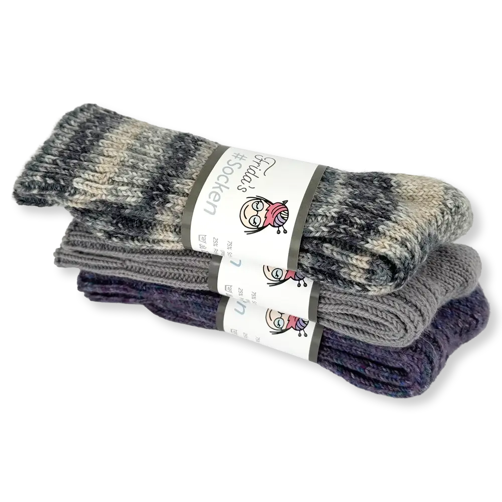 #Design_Frida's Socken 3er-Set | Nebelblüte