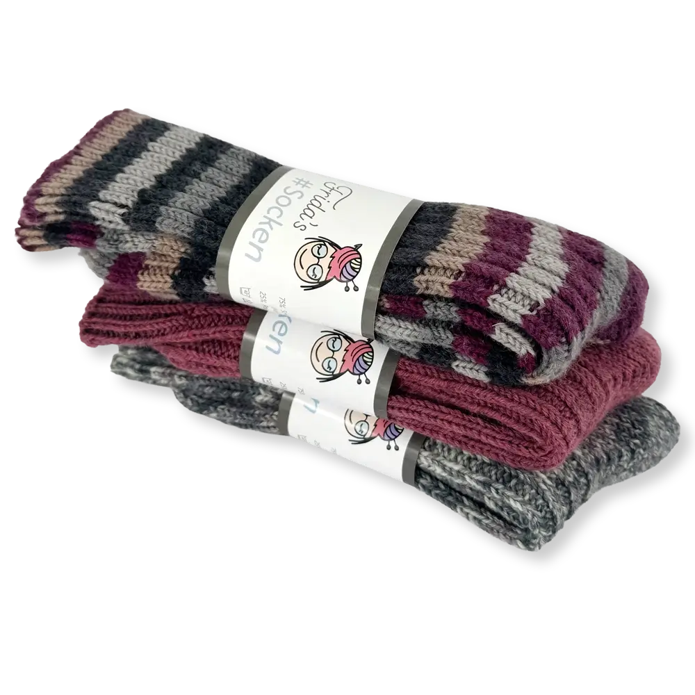 #Design_Frida's Socken 3er-Set | Winterbeere