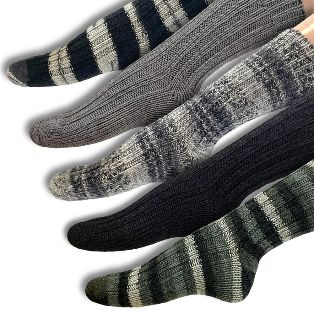 #Design_Frida's Socken 5er-Set | Grau