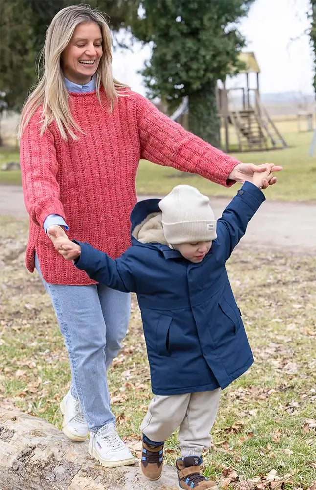 Pullover mit Sattelschulter (Strickset)