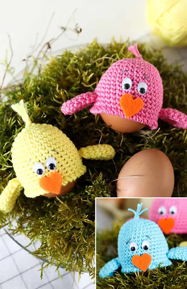 Eierwärmer Küken (Häkelset)