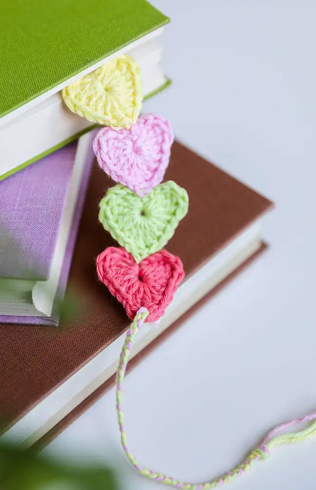Lesezeichen Herz (Häkelset)
